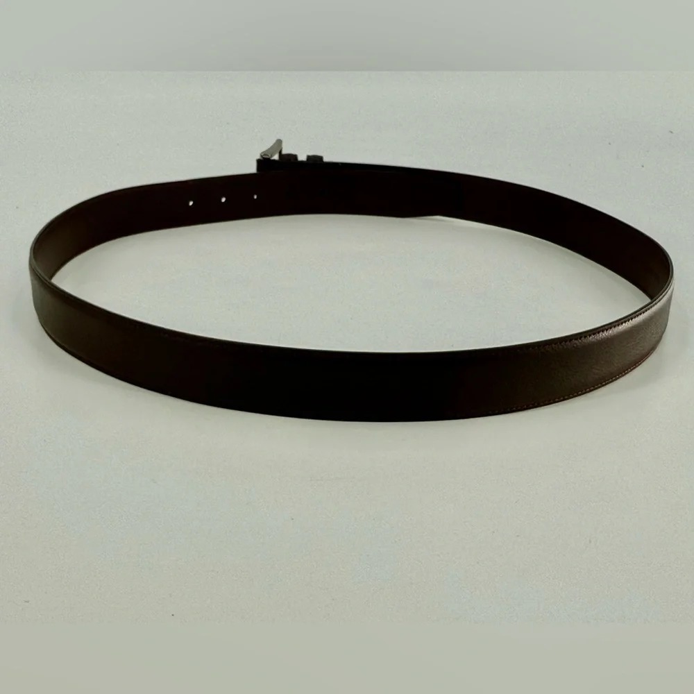 Brooks Brothers Dark Brown Pebbled‎ Leather Belt 44